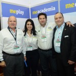 Luis Calle e Alberto Cestrone, do Infinity Blue, com Luciana Fernandes e Vitor Bauab, do M&E