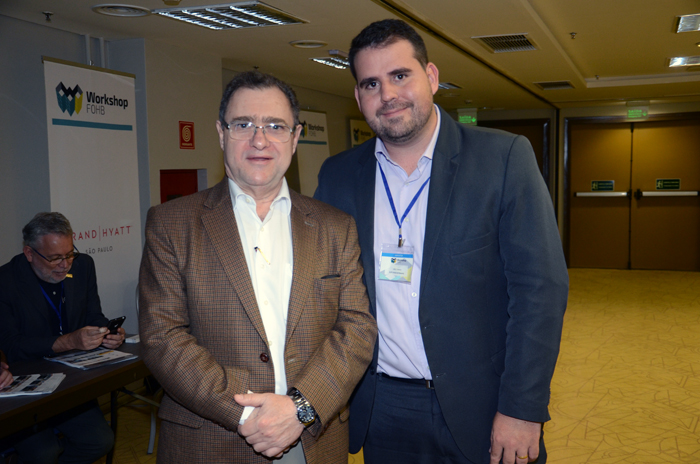 Luiz Daniel Guijarro, da Hotelaria  Brasil, e João Cazeiro, da GJP
