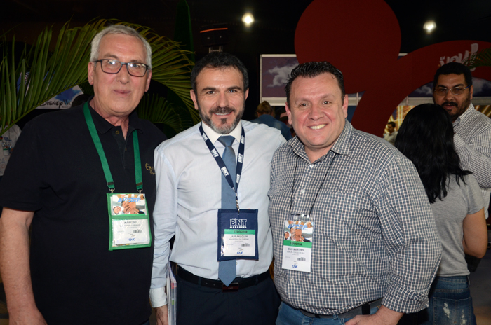 Luiz Kraieski, da Prefeitura de Gramado, Jair Pasquini, da BNT Mercosul, e Enio Martins, da Semtur Luiz Kraieski, da Prefeitura de Gramado, Jair Pasquini, da BNT Mercosul, e Enio Martins, da Semtur