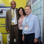 Luiz Sobrinho, da AirEuropa, Claudia Marinaro e Luis Quaggio, da Tap