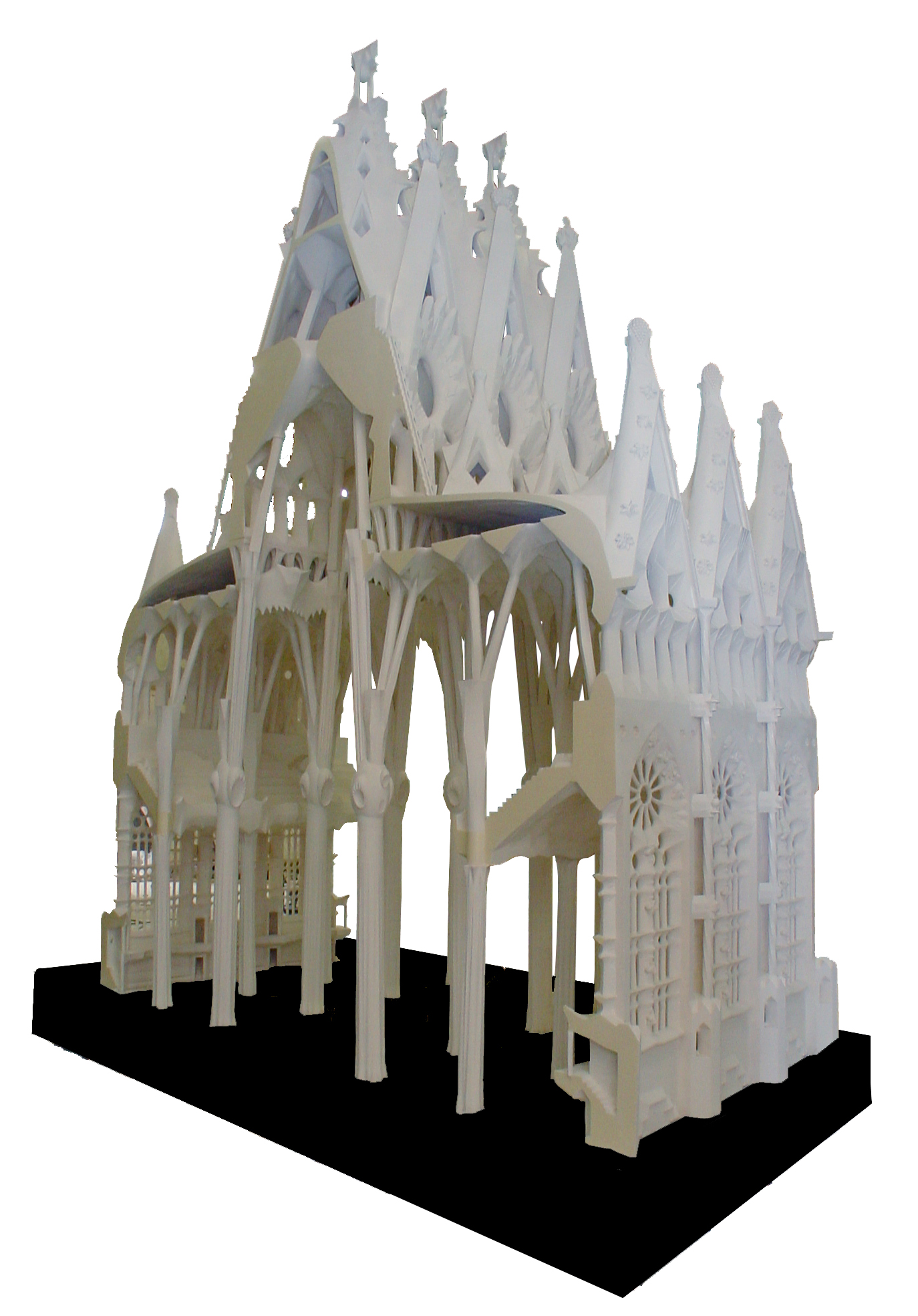 Maquete das naves da Basílica da Sagrada Família Maquete das naves da Basílica da Sagrada Família