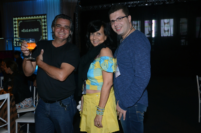Marcelo Costa, da Marcelo Costa Soluções, Rosana Lomba, e Isaque Gonzaga, da Bambio Cambio