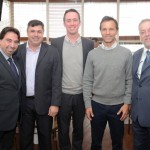Marcelo Paolillo, da Flytour, Kleber da Silva, da Abreu, Umberto Nocelli, da Flytour, Roberto Roberto Roman, da Travel Ace, e Michael Barkoczy, da Flytour