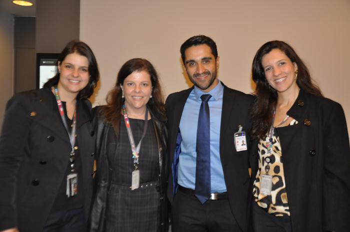 Marcia Herculano, Liliane Simeão, Carlos Lima e Anita Stuani, do GRU Airport Marcia Herculano, Liliane Simeão, Carlos Lima e Anita Stuani, do GRU Airport