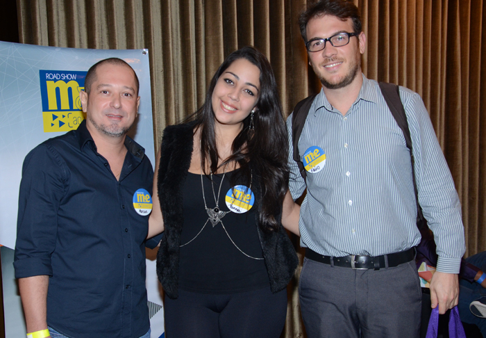 Marcus Vinicius, da NC Viagens, Yanna Coelho, da Yantour Travel, e Flávio Alvarenga, da Go Live Viagens e Turismo Marcus Vinicius, da NC Viagens, Yanna Coelho, da Yantour Travel, e Flávio Alvarenga, da Go Live Viagens e Turismo