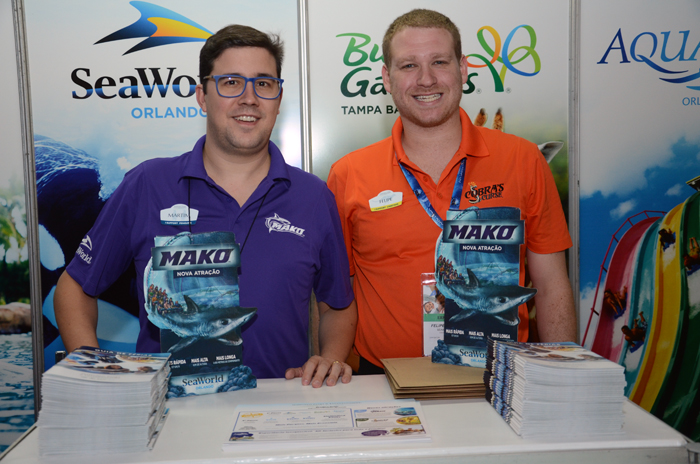 Martim Diniz e Felipe Timerman, do SeaWorld Martim Diniz e Felipe Timerman, do SeaWorld