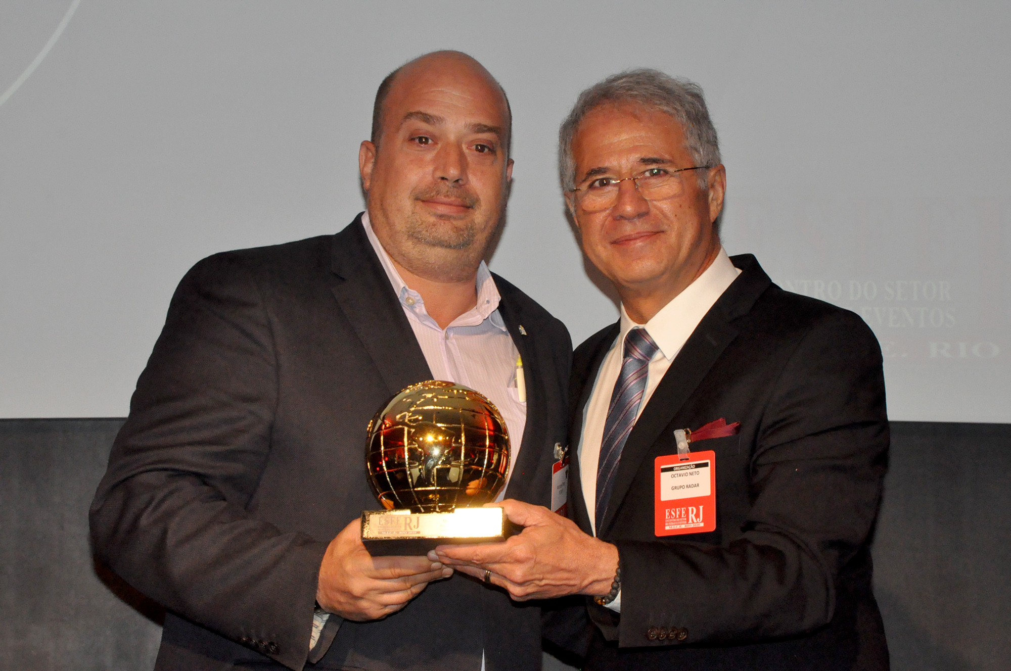 Michael Nagy, do Rio CVB, e Octavio Neto, CEO do Grupo Radar Michael Nagy, do Rio CVB, e Octavio Neto, CEO do Grupo Radar
