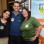 Michelle Cardoso, da Mazel Tour Viagens & Turismo, Wagner Felix, da WD Turismo, e Marília Oliveira, da Itapoã Viagens & Turismo