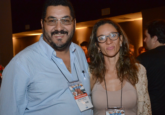 Moisé Santos, da Promoturis, e Luiza Nobrega, da Personality Viagens