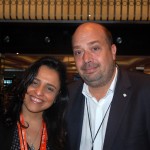 Monica Samia, da Braztoa e Michael Nagi, do Rio CVB