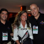 Monzart e Manoel Carlos, da Hot Beach Olimpia, e Mari Masgrau, do M&E