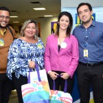 Nery Luiz Júnior, da Viagens Master, Ana Paula Chagas, da FlyVip Viagens e Turismo, Geizienne Ribeiro, da My Travel, e Leandro Souza, da CVC