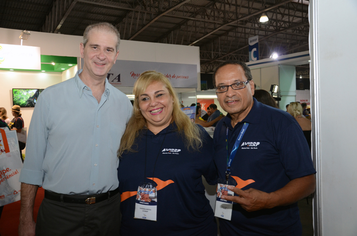 Normando Pierini, sandra Souza, e César Aviro, da Avirrp Normando Pierini, sandra Souza, e César Aviro, da Avirrp