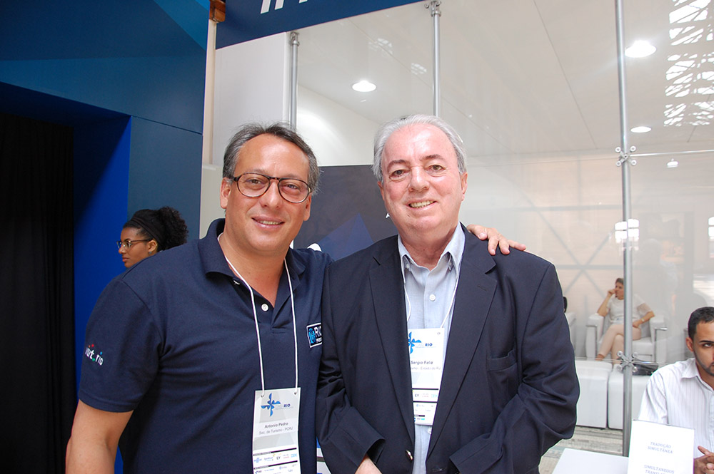 Os secretários Antonio Pedro Figueira de Melo e Nilo Sérgio Felix