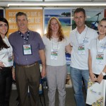Patricia Rotta, do Hotel Sibara Flat, Edison Sanfelice, do Sanfelice Hotel, e Gorete Mengue, do Hotel Plaza Camboriu, Nagel Mello, da Sectur BC, e Ludiane Oliveira, do BC CVB
