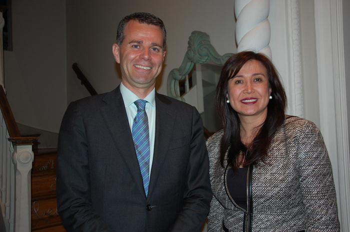 Paul Verhagen, da Aeromexico com Margarita Perez, Cônsul Geral do México em São Paulo Paul Verhagen, da Aeromexico com Margarita Perez, Cônsul Geral do México em São Paulo