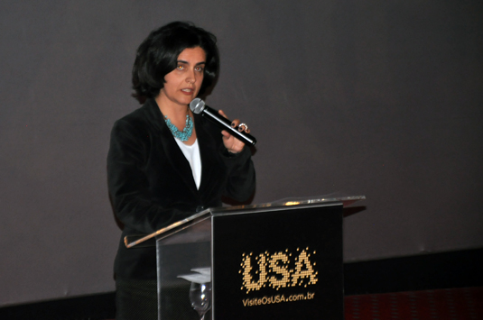 Renata Saraiva, do Brand USA, deu as boas vindas aos convidados Renata Saraiva, do Brand USA, deu as boas vindas aos convidados