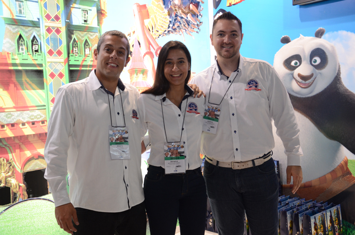 Renato Nascimento, Rafaela MArques e Gustavo Carvalho, do Beto Carrero World Renato Nascimento, Rafaela MArques e Gustavo Carvalho, do Beto Carrero World