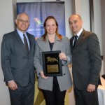 Roberta Simara, da Rextur Advance, entre Altamiro e Franklin Gomes, da SAA