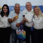 Roberto Aguiar, da Aguiar Tour, com Luciana Fernandes, Roy Taylor e Rosa Masgrau, do M&E