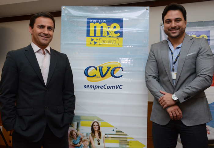 Rogério Mendes e Thiago Benfica, da CVC Rogério Mendes e Thiago Benfica, da CVC