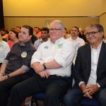 Rosa Masgrau, do M&E, Eliseu Barros, do Marina Park Hotel, Roy Taylor, do M&E, e Arialdo Pinho, Secretario de Turismo do Ceará