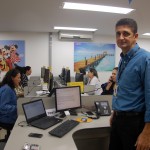 Roson Tosta, supervisor de Vendas no atendimento a agências e sua equipe