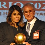 Rosângela Gonçalves, do Windsor, e Octavio Neto, do Grupo Radar