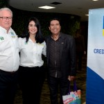 Roy Taylor e Luciana Fernandes, do M&E, com Marcos Valério Rocha, da FBHA