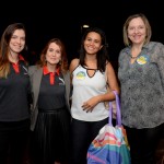 Sarah Ferreira e Patricia Assunção, da American Airlines, com Wanessa Ferreira, da Grandes Viagens, e Verônica Patrício, do Ceará Travel