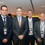 Siderley Santos, da Maringá Turismo, Paulo Kakinoff, presidente da Gol,  Eloi D'Avila de Oliveira, da Flytour, e Carlos Prado, da Tour House