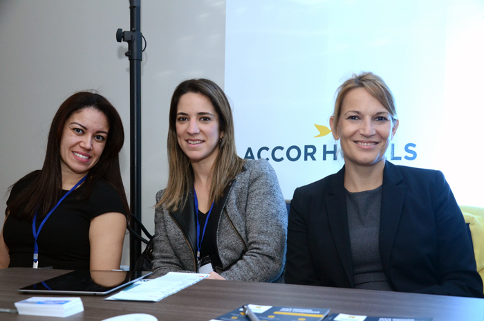 Silene Coelho, Rita Germino e Carolina Cabral, da Accor Hotels