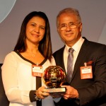 Sintia Gomes, gerente geral do Grand Sheraton Rio, e Octavio Neto, CEO do Grupo Radar