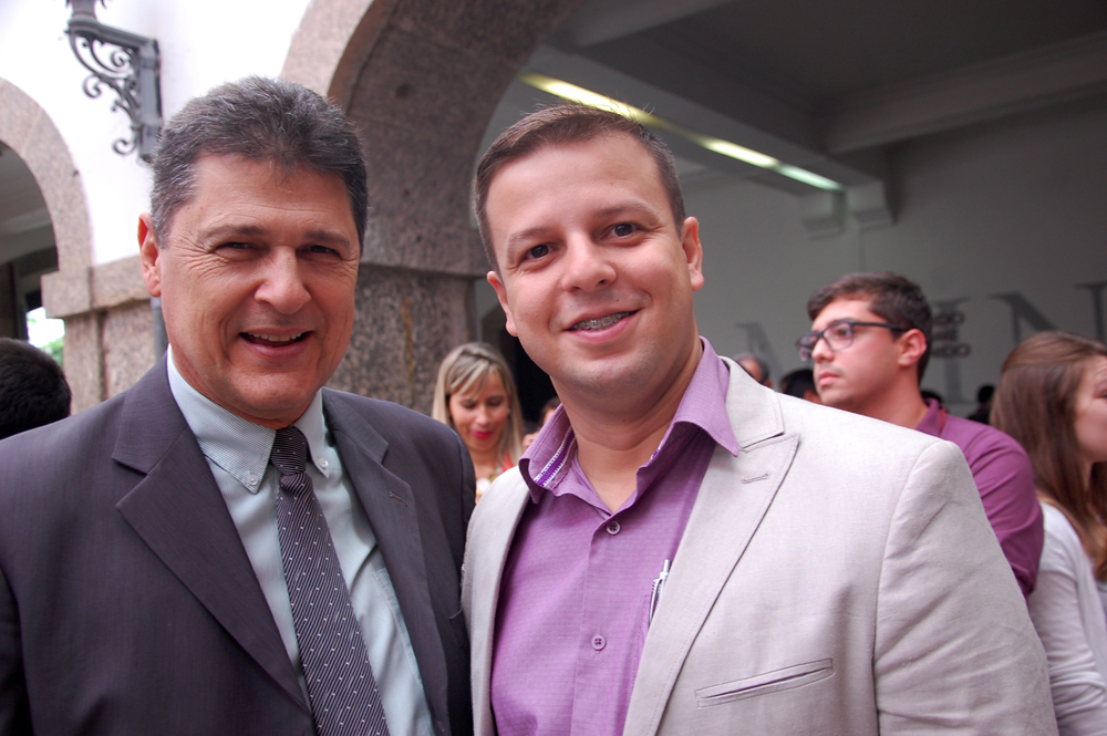 Valci Souza, da Avianca com Fernando Cardoso, da Aeroméxico Valci Souza, da Avianca com Fernando Cardoso, da Aeroméxico