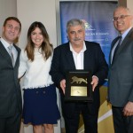 Washington Alves, da Flytour, entre Fabio, Carolina e Altamiro, da SAA
