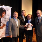 Abdala Jamil Abdala, da Francal, Juan Pablo de Vera e Armando Campos Mello, da Ubrafe, e Jorge Alves de Souza, do Sindiprom    Foto: Ubrafe