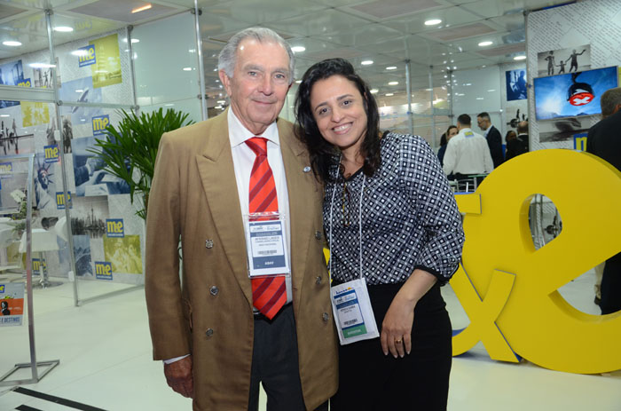 Afrânio Lages, conselheiro fiscal da Abav Nacional, e Monica Samia, CEO da Braztoa Afrânio Lages, conselheiro fiscal da Abav Nacional, e Monica Samia, CEO da Braztoa