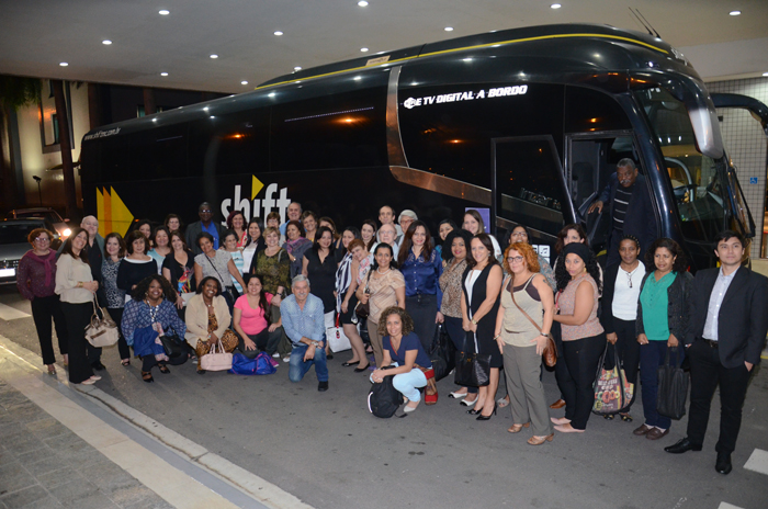 Agentes de viagens chegando ao evento Agentes de viagens chegando ao evento
