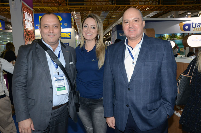 Alberto Cestrone, Juliana Molina e Luiz Calle, do Infinity Blue