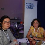 Alessandra Pacito, da Escape Tur, e Céline Gomes, do Turismo de Auvergne Rhône-Alpes