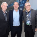 Alexander Hain, da R11, entre Ian Gillespie e Tarcisio Gargioni, da Avianca