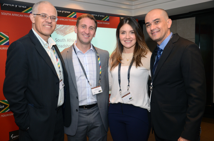 Altamiro Medici, Fabio Marasca, Carolina Orichio e Franklin Gomes, da South African Airways