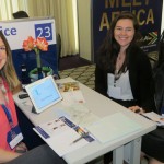 Ana Mazzucchelli, da Unique Destinations, com Tatiane Souza e Flávia Santos, da Teresa Perez Tours