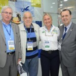 Anastácio Ramos e Vitor Daniel, da Fenactur, Rosa MAsgrau, do M&E, e Antonio Azevedo, vp da ICCABAV