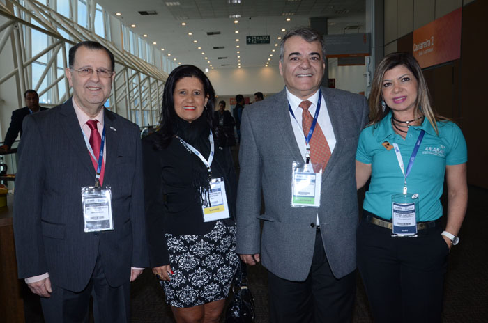 Antonio Azevedo, Alcenir Rocha, Antonio Carbone e Fatima Gatoeiro, da Abav