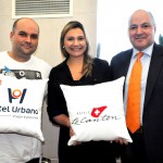 Antônio Gomes, do Hotel Urbano, Lia Coutinho, do Le Canton, e Luis Calle, da Camar