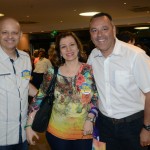 Carlito Lopes, da CVC, Silvio Murilo Crepaldi e Simone Leonetti, da Leonetti Tur Viagens