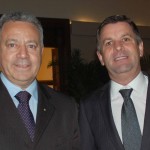Carlos Silva, do Sindhotéis e Lourenço Kürten, secretário de Turismo