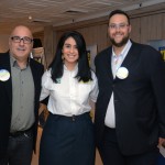 Claudio Cunha, da Quebec Tur, Luciana Fernandes, do M&E, e Gustavo Pillar, da Pillar Turismo