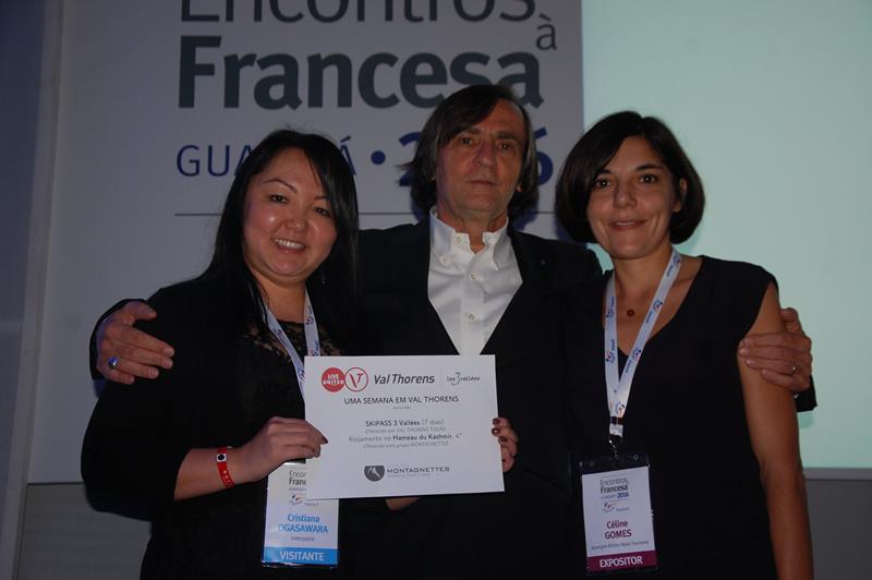 Cristiana Ogasawara, da Interpoit, é premiada em quizz e ganha viagem para Auvergne Rhône-Alpes